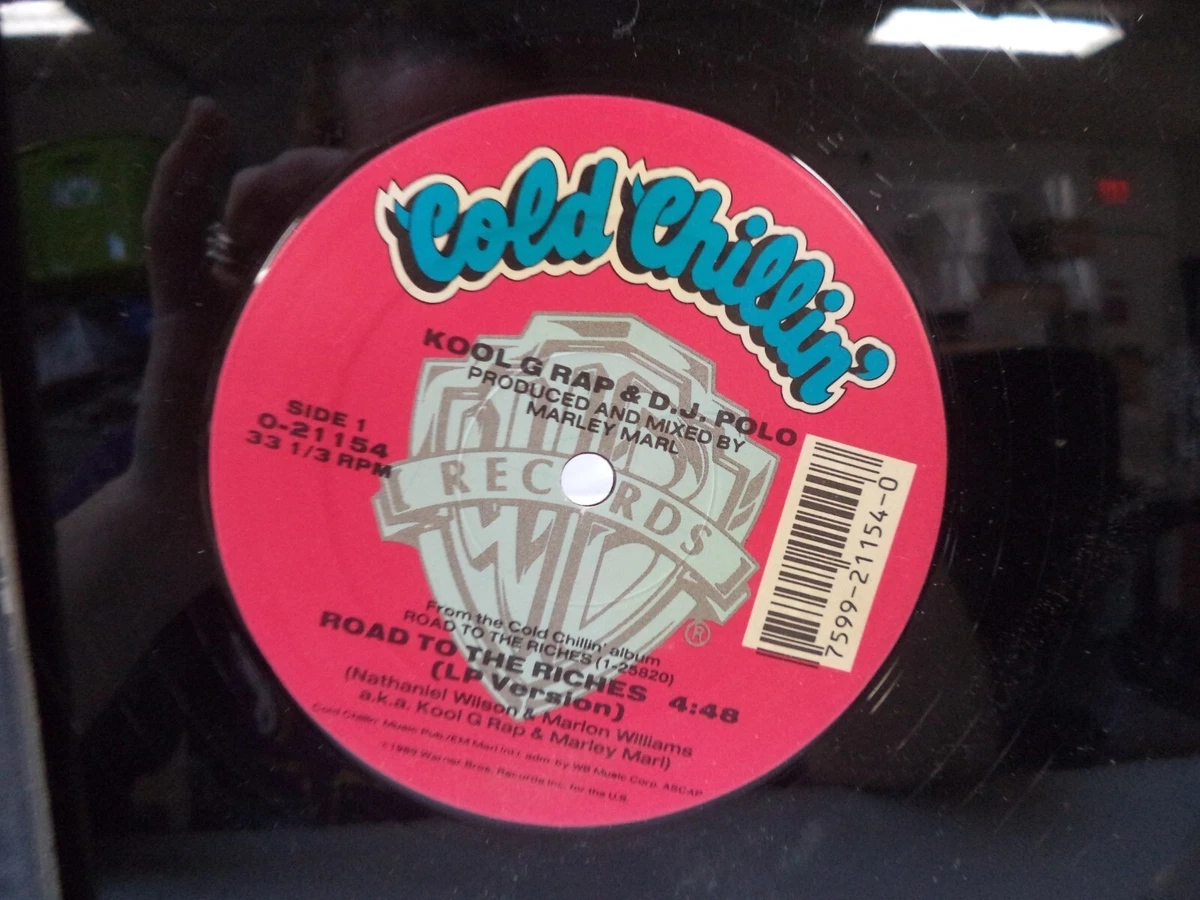 VINTAGE 1988 COLD CHILLIN REC KOOL G RAP & DJ POLO ROAD TO THE RICHES (G) LP! V