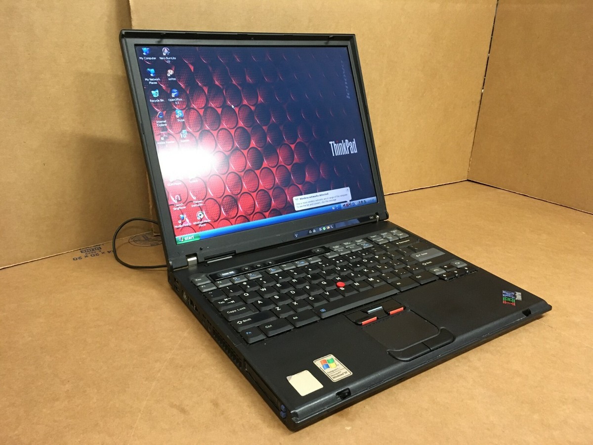 IBM THINKPAD T41 Vintage Laptop 1.60GHz 512MB RAM 80GB HDD WINDOWS