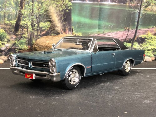 Imperfect 1:24 Diecast Car Johnny Lightning 1965 PONTIAC GTO AQUA No Box AS-IS - 第 1/23 張圖片