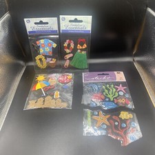 Lot of 4 Beach / Luau/ Fish Theme Stickers Sandylion / Sticko / Stickerpotamus