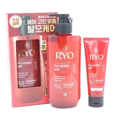 Ryo Damage Care & Nourishing Shampoo 480ml + 112ml Vegan Hair Loss Care K-Beauty