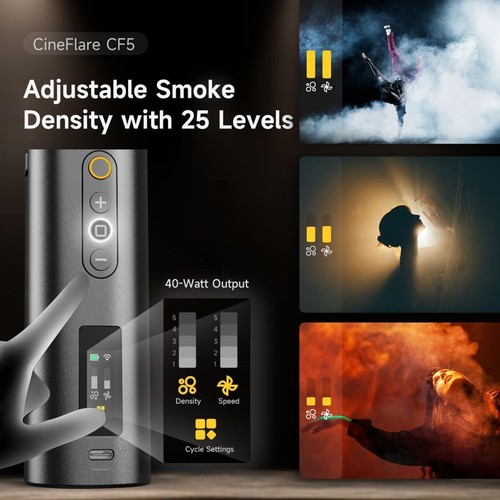 COLBOR CF5 Fog Smoke Machine 40W Foldable 60° W/ Remote Control for Photography - Picture 5 of 12