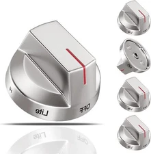 5PCS DG94-04167 Gas Stove Knobs Fit Samsung Oven Range Stainless Steel StoveKnob