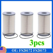 3Pcs Fits For Peterbilt Kenworth FS20172 K37-1012 K37-1011 K37-1029 Fuel Filter