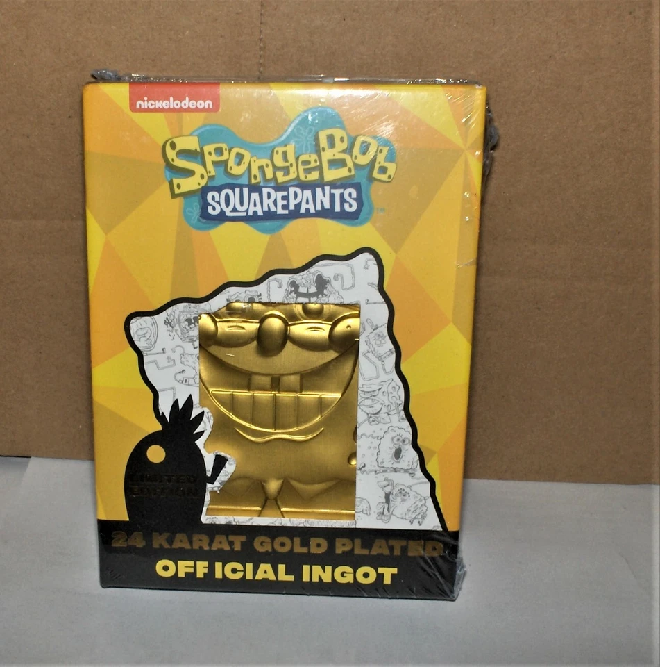 SPONGEBOB 24 Karat Gold Plated LIMITED EDITION  Neu,OVP,Lizenz,RARITÄT - Bild 1 von 1