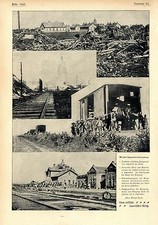 Vom russisch-japanischen Krieg Mit den Japanern in Liaujang Eisenbahnstation1904