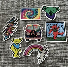 Assorted Grateful Dead / Jerry Garcia / Dead  Co. Dancing Bear Vinyl Stickers