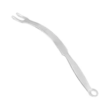 PCL Retractor, 10", 2 Prongs, 12 mm Spread, 5 mm Wide Prongs, Premium German St.