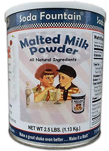 Soda Fountain Malted Milk Powder 2.5 Lb.  Assorted Item Display Weights 