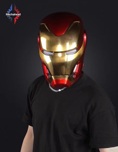 New Iron Man Mk50 Friday Helmet 1/1 wearable Helmet Cosplay LED Gift NO Base
