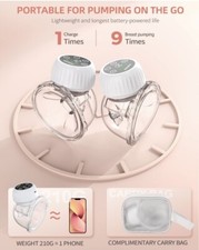 Brand New: hand Free ,Wearable, Potable With Silicone Massage Breast Bump
