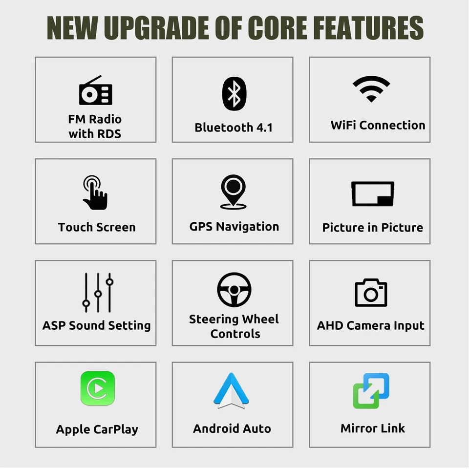 Radio estéreo para coche 7" Android 14 Apple Carplay GPS WIFI RDS para Fiat 500 2007-2015 Foto 3 de 4