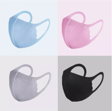 10 Pack Adult Unisex Reusable Washable Comfortable Face Masks Black Breathable