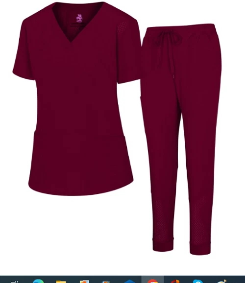 Natural Uniforms Women's Cool Stretch Jogger Scrub Set Medical Hospital 8500 - Image 2 of 4