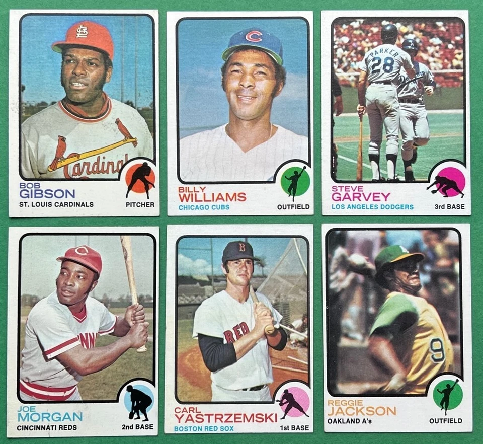 1973 Topps Baseball Parcial Series #1 y 2 (257/264) - La mayoría de las tarjetas clave incluidas. Foto 3 de 4