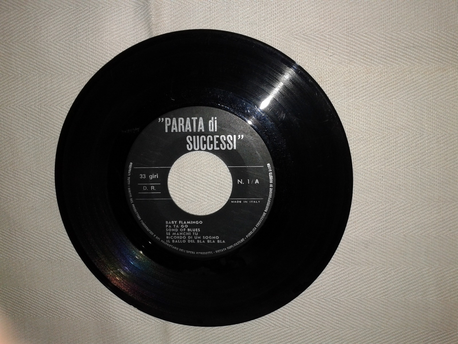 Parata Di Successi N°1 - Disco Vinile EP 45 Giri