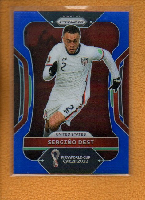 Sergino Dest 2022 Prizm FIFA World Cup Prizms Blue #206 /299 United States