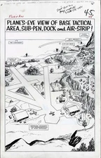 1965 NICK FURY ANNUAL #1 ORIGINAL ART PAGE SPLASH PINUP MARVEL COMICS SILVER AGE