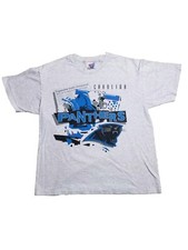 Vtg 90s Carolina Panthers NFL Newspaper Cities To Sport New Teams Grey T Shirt L