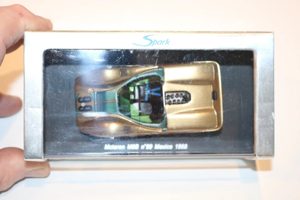 1/43 McLaren M6B #99 победитель Мексика CanAm 1968 Мигель Солана золото искра S1113 - Изображение 3 из 4