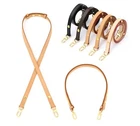 2-in-1 crossbody and shoulder leather button adjustable strap - 5 color vachetta