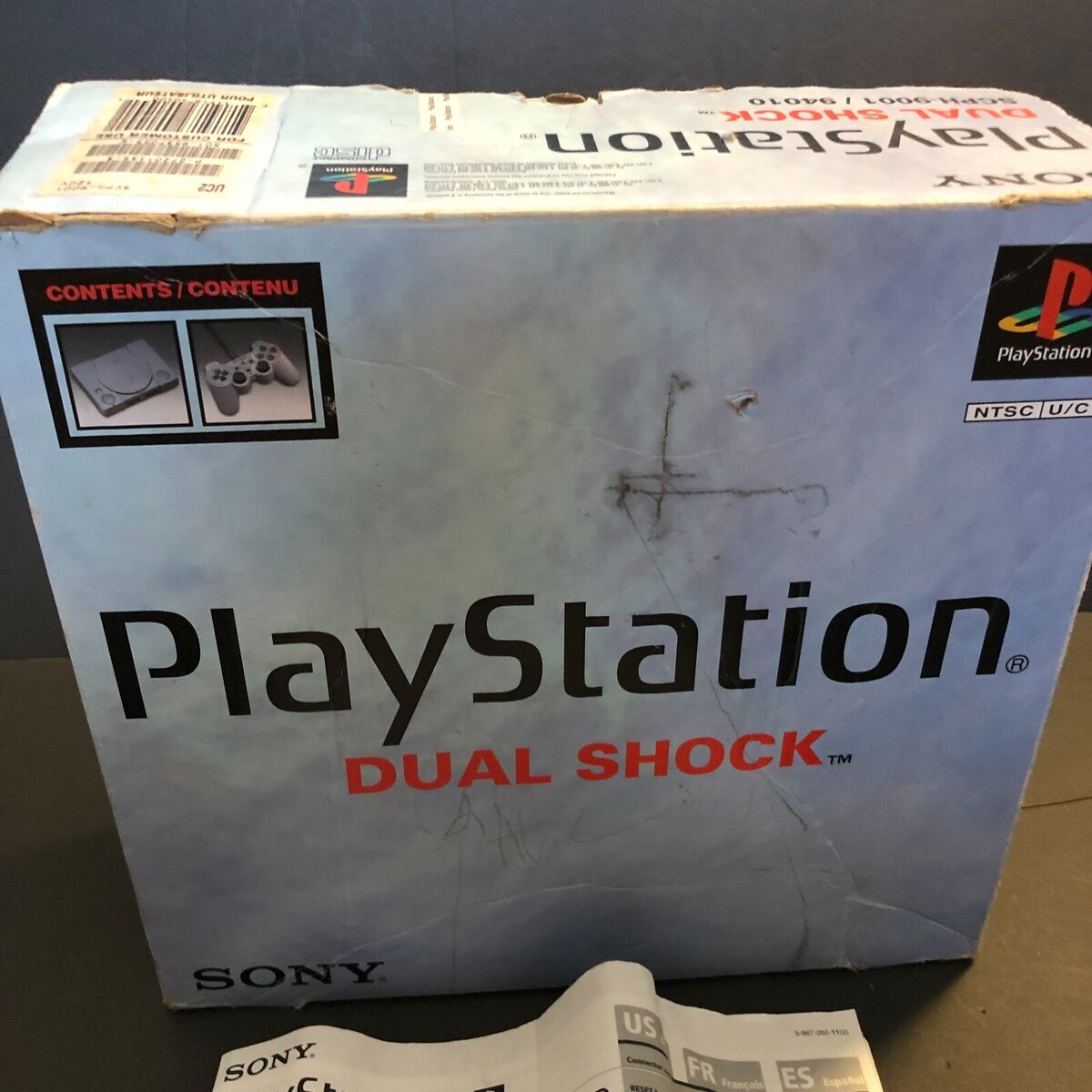 Sony PlayStation 1 PS1 Dual Shock 90s Original BOX ONLY NO Sony PlayStation 1 PS1 Dual Shock 90s Original BOX ONLY NO