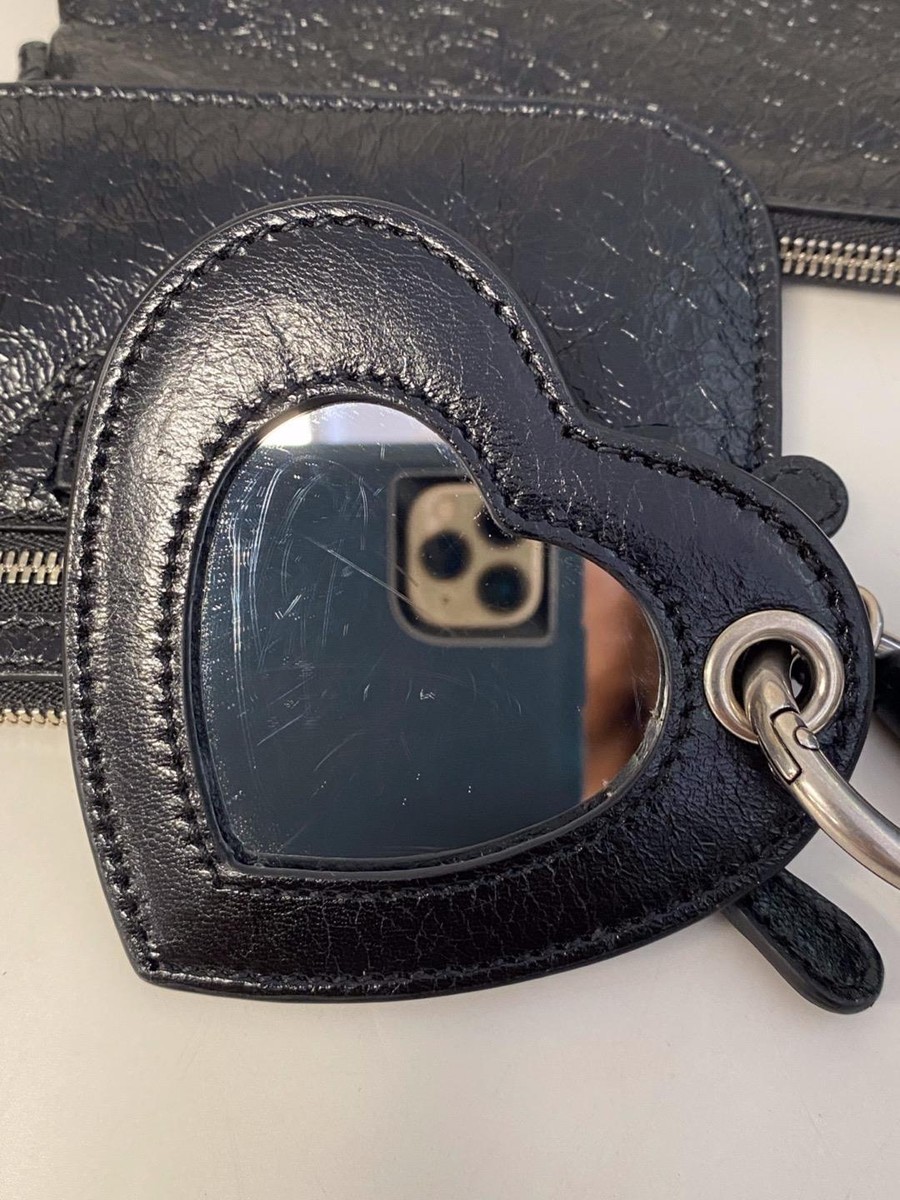 Authentic Balenciaga 3pc Le Cagole Leather Wristlet, Card Authentic Balenciaga 3pc Le Cagole Leather Wristlet, Card
