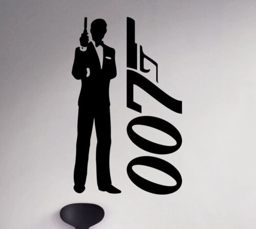 James Bond 007 Wall Decal Film Actor Vinyl Sticker Removable Art Decor 66(nse) - 第 1/2 張圖片