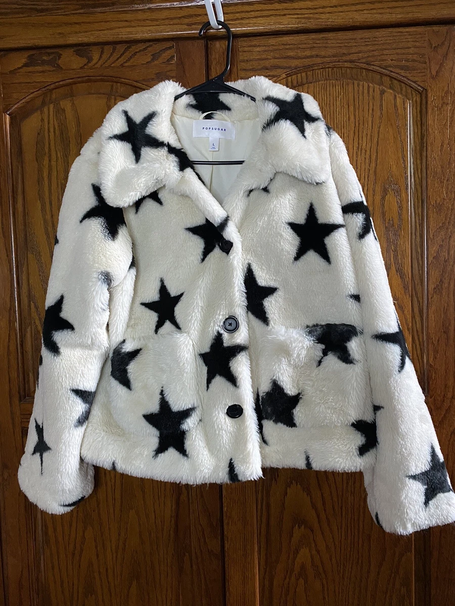 Star fluffy clearance jacket
