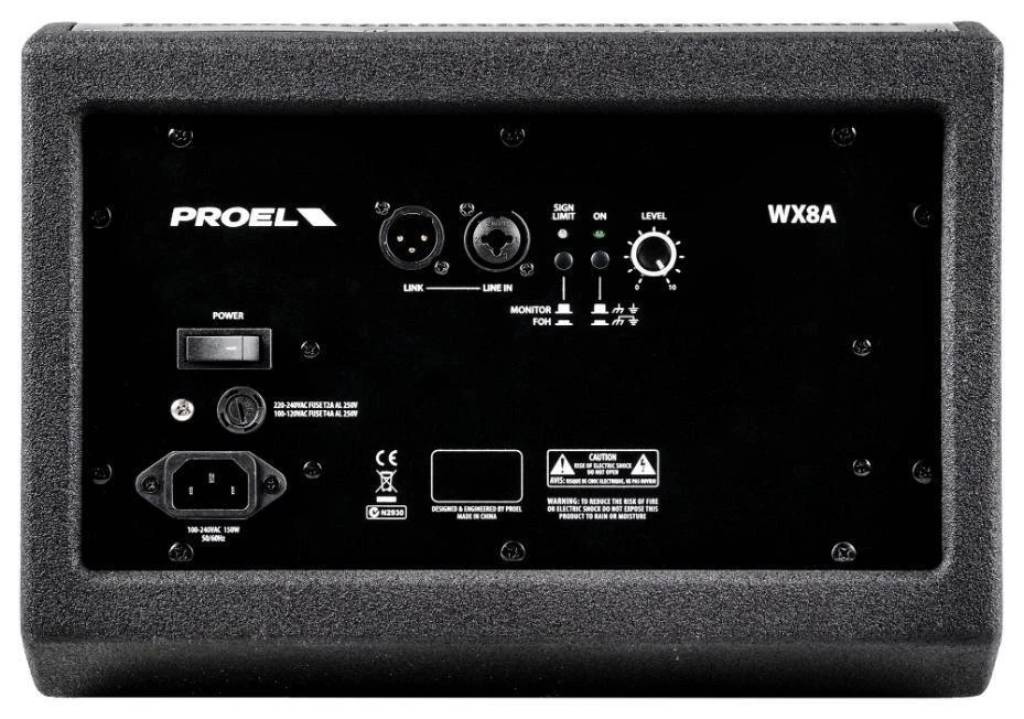 2 Voie Actif Compensé Scene Moniteur, 500W, 20.3cm Woofer - WX8A Foto 4 de 4