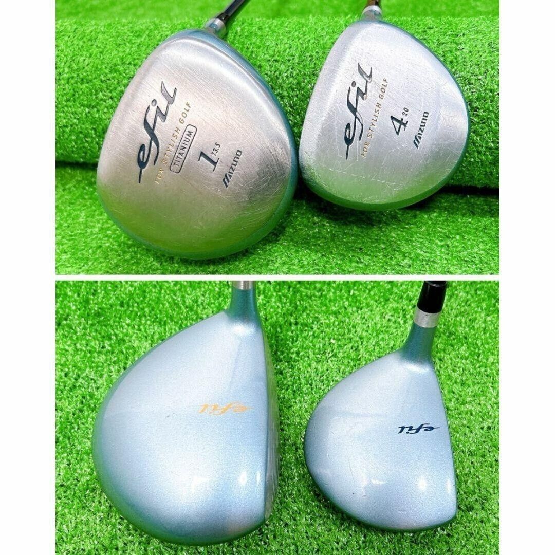 Ladies Mizuno efil Club Set 1W 4W 5i 7i 9i Sw PT 7pc RH Ladies Mizuno efil Club Set 1W 4W 5i 7i 9i Sw PT 7pc RH