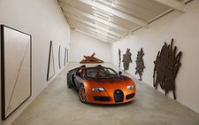 Cars 2012 bugatti veyron grand sport venet Desk Mat Stitched
