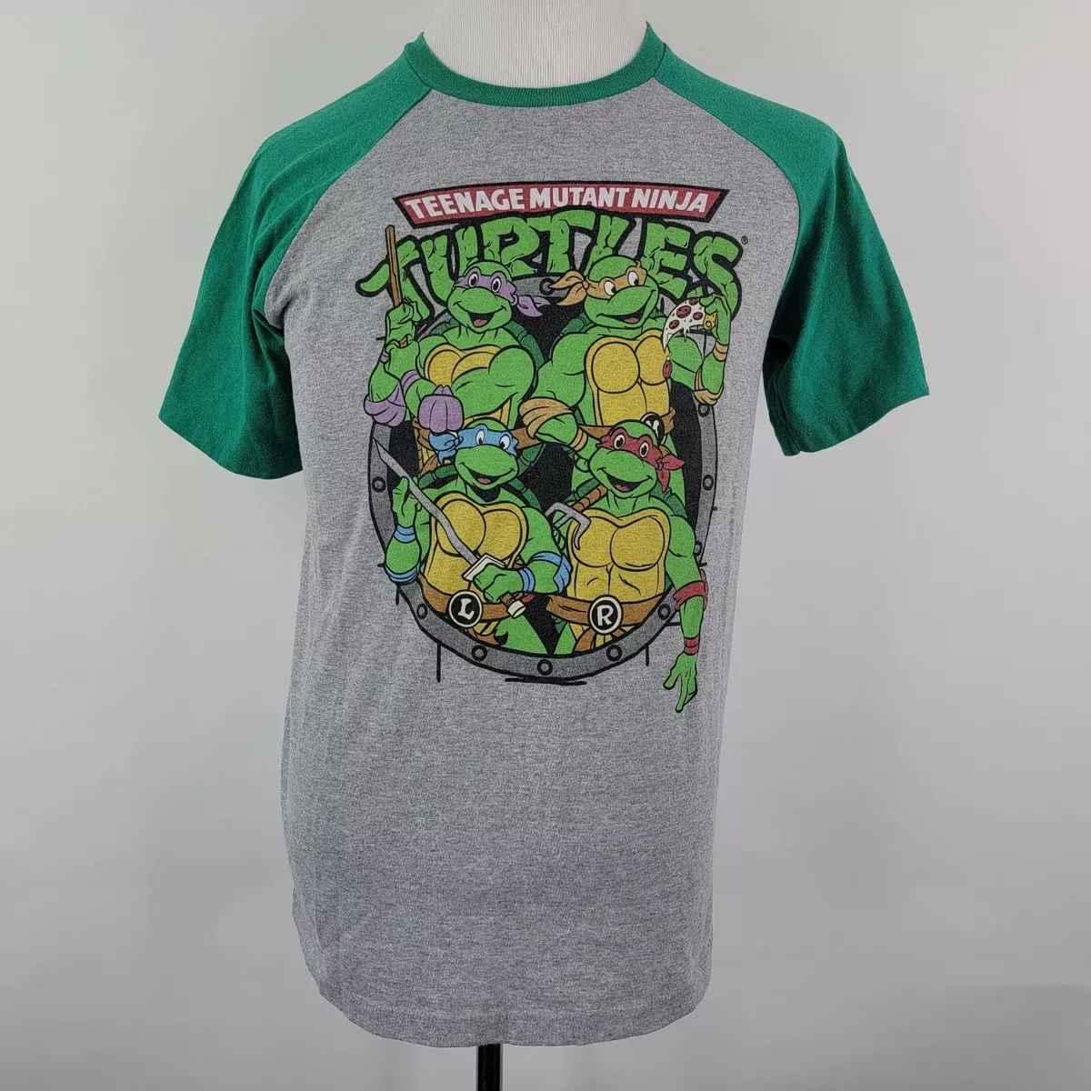 Teenage Mutant Ninja Turtles TMNT Mens Turtle Power Costume T-Shirt, Green