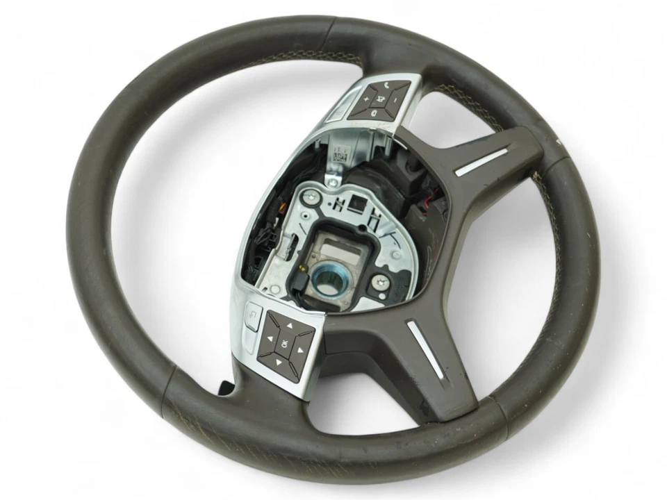 2013 - 2016 Mercedes Benz Gl Class X166 Steering Wheel Leather Paddle Shifter - Image 2 of 4