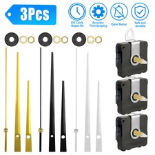 3PCS DIY Wall Quartz Clock Movement Mechanism Replacement Repair Parts Hands Kit