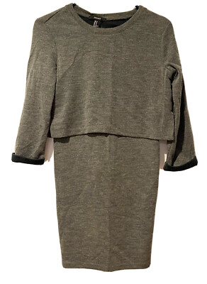 Women Dress Olive Green Size M 3/4 Sleeve | eBay