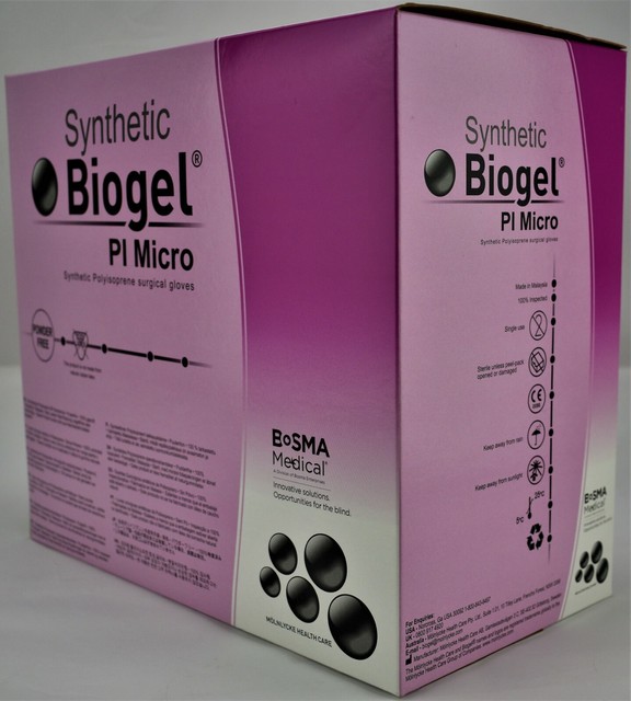 Molnlycke Biogel PI Micro Surgical Gloves, Size 8 1/2 35 Pairs / Box 71