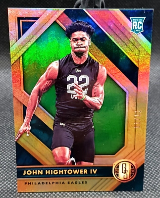 2020 Gold Standard Emerald FOTL #ed /11 - John Hightower IV RC #171 Eagles
