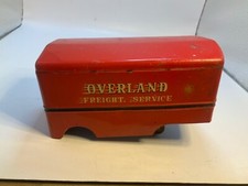 Vintage Overland Freight Tin Trailer Toy Truck SSS Shioji Toys Japan repair