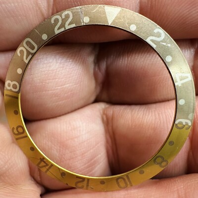Rolex Root Beer Fat Font Insert for Gmt Master Model Ref 1675 1675/8 1675/3