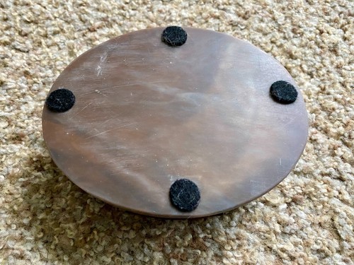 Vintage Incolay Stone Jewelry/Trinket Box: Pintail Ducks w/Information Sheet - Picture 6 of 7
