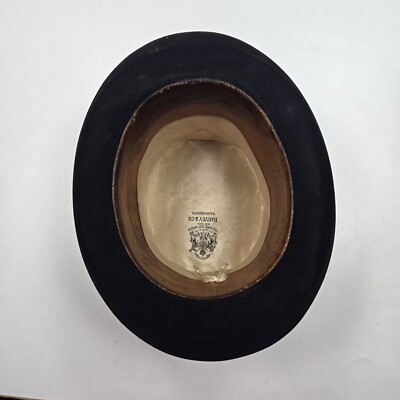 Vintage 1930s The Knox MFG. Co Harvey Black Top Hat Stovepipe