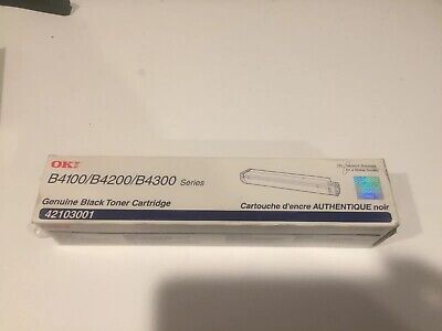 Genuine Okidata OKI 42103001 Black Toner Cartridge B4100//B4200//B4300 New Sealed