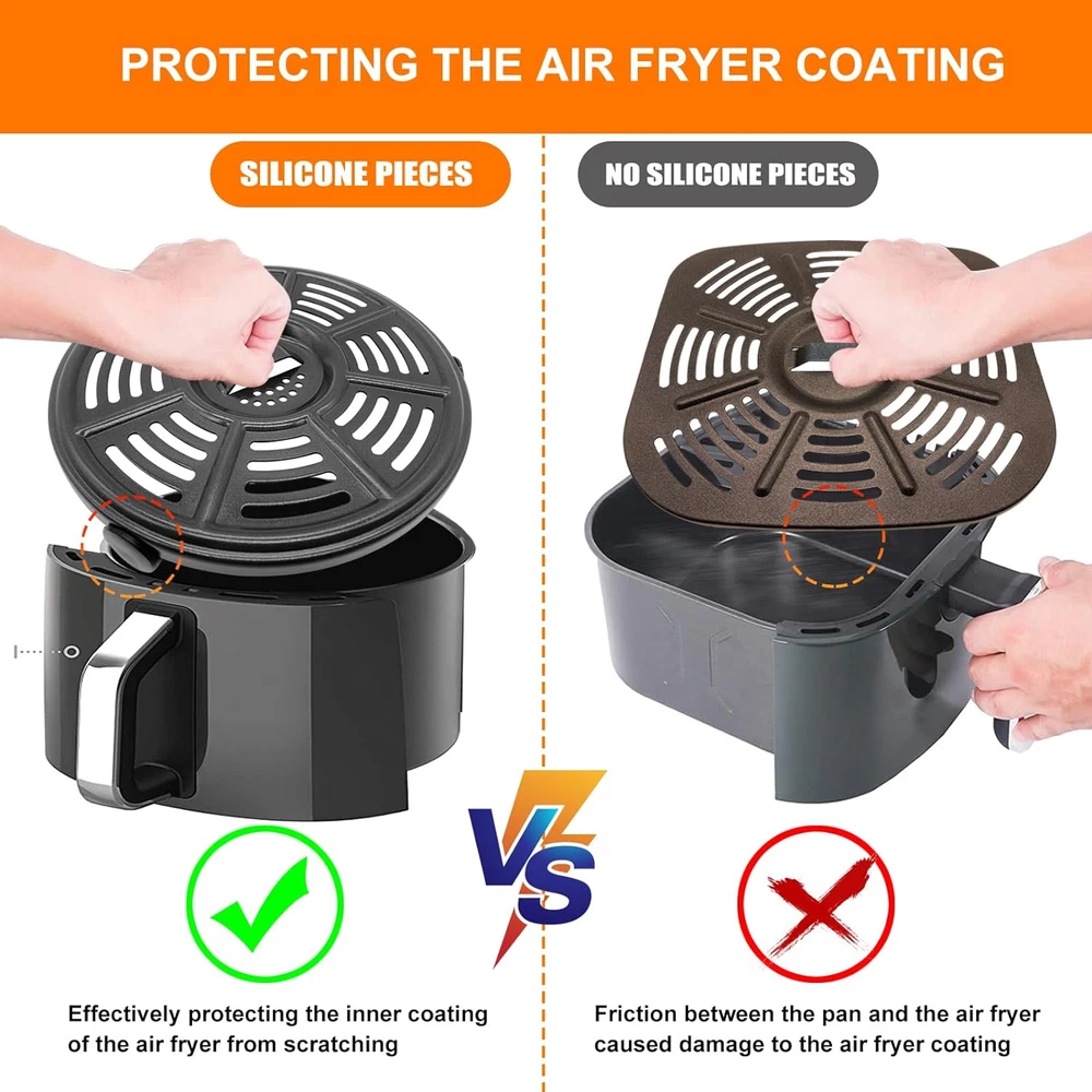 Ninja AF101 AF161 AF150 Air Fryer Accessories 8.2 Inch Round Grill Rack Set