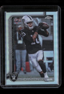 2025 Topps Chrome Dont'e Thornton Jr. Refractor #385 Las Vegas Raiders