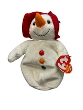 TY Beanie Baby - CHILLIN' the Snowman (7 Inch) MWMTs Stuffed Animal Toy