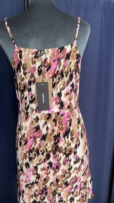 Vero Moda VMeasy Strap Calf Length A-Line Dress in Pink Floral Animal Print