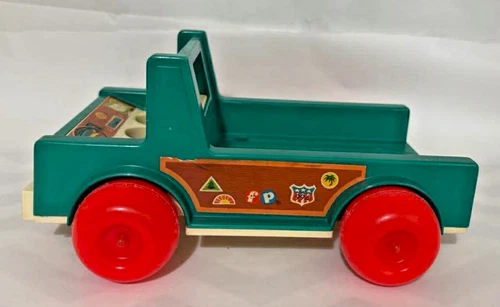 Vintage Fisher Price Little People Play Family Camper 994 Truck Bottom Only 1972