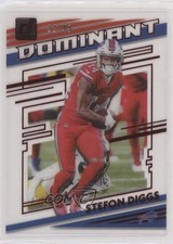 2021 Panini Clearly Donruss Clearly Dominant Red 22/49 Stefon Diggs #CD-SD n0c