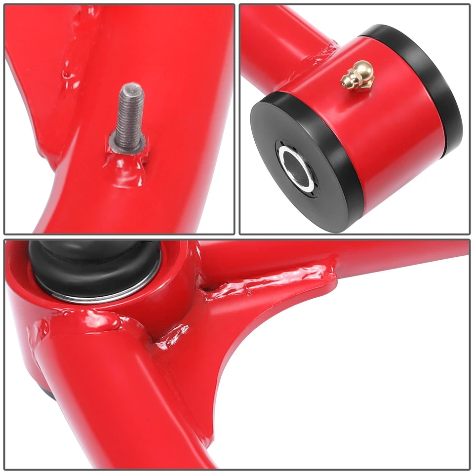 For 2007-2022 Toyota Sequoia Tundra W 2-4" Lift Red Front Upper Control Arms - Image 3 of 4